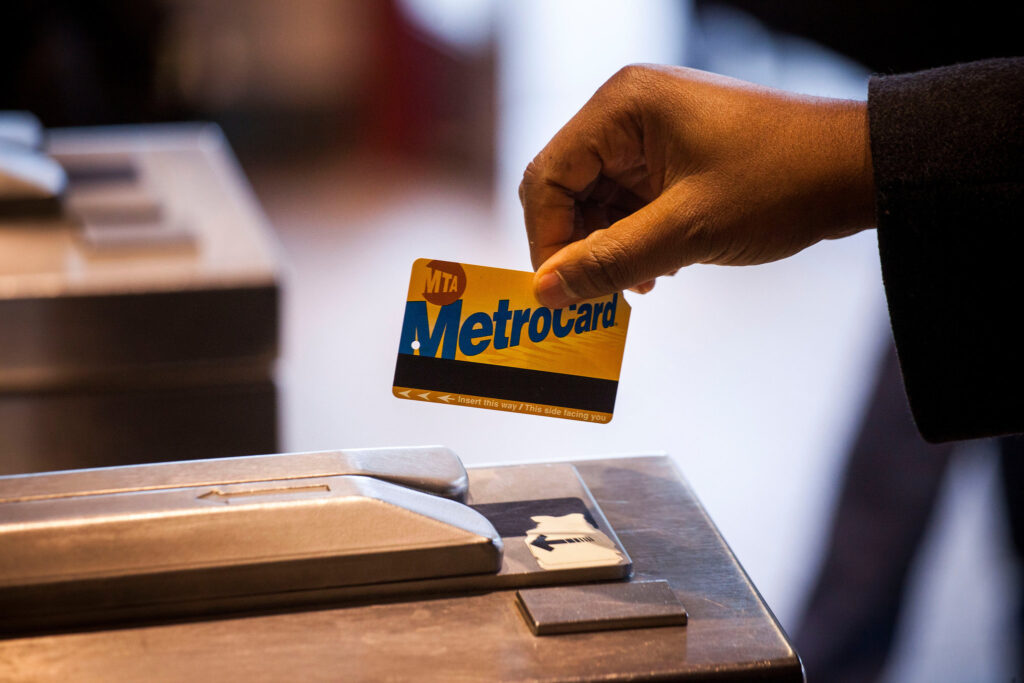 tarjeta metro card para coger el metro o subway en nueva york